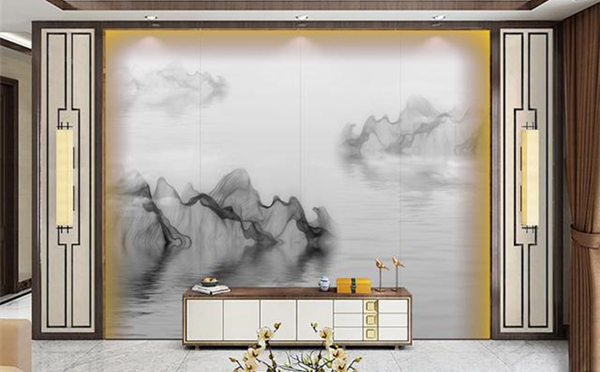 岩板背景墙装修效果图